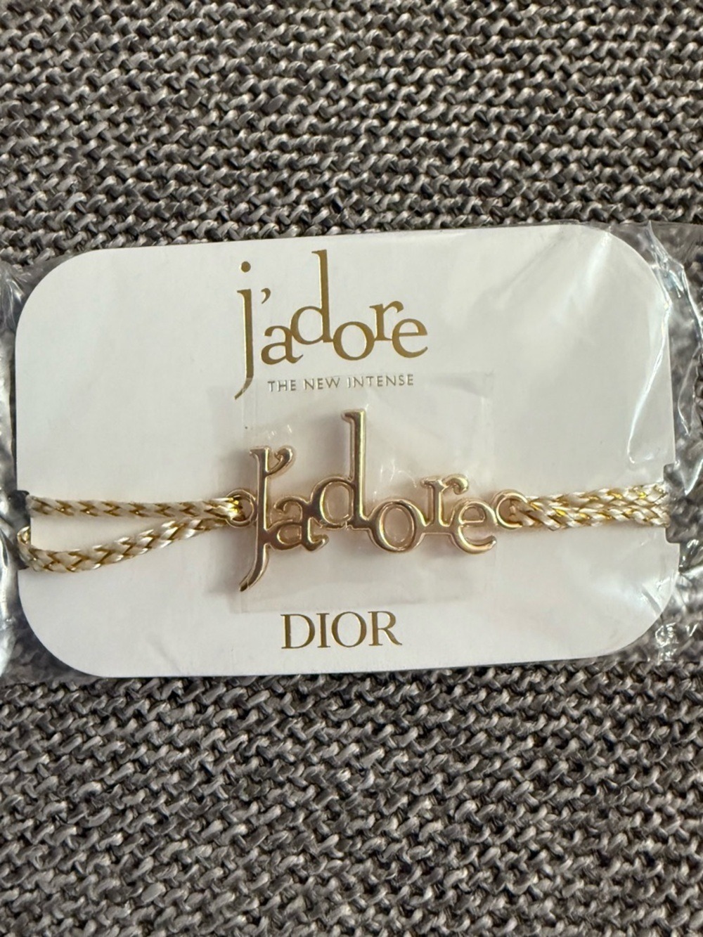 Dior Jadore' Script Cord Bracelet New Authentic - Picture 4 of 11